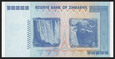 100 bilonów dolarów Zimbabwe 2008 AA - UNC