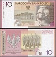 III RP 10 zł 2008 Niepodległość - Piłsudski - UNC - bez etui