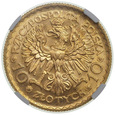 II RP 10 zł 1925 - Bolesław Chrobry - NGC MS 65