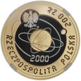 200 zł 2000 - Rok 2000 przełom tysiącleci - NGC PF 69 UC