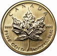 Kanadyjski Liść Klonowy - 2008 - 1/10 uncji - Złoto