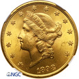 USA 20 dolarów 1898 S, Double Eagle - NGC MS 62