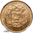 Wenezuela 20 Bolivares 1904 - NGC MS 64