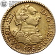 Hiszpania, 1/2 escudo, 1786 rok, Madryt, złoto