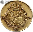 Hiszpania, 1/2 escudo, 1786 rok, Madryt, złoto