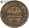 Rosja, 3 kopiejki 1868 EM, #L2