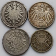 Niemcy, zestaw 4 srebrne monety