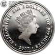 Fiji, 2 dolary 2007, Boże Narodzenie, uncja srebra 999