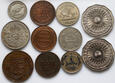 Kolonie brytyjskie, zestaw 11 monet, #FA