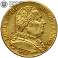 Francja, Ludwik XVIII, 20 franków 1815 L, Bayonne, złoto