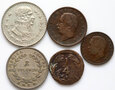 Zestaw 5 monet w tym jedna srebrna, #FA