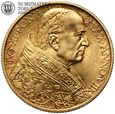 Watykan, Pius XI, 100 lirów, 1929 rok, złoto