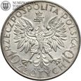 II RP, 10 złotych 1932, Głowa kobiety ze znakiem, #MW