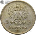 II RP, 5 złotych 1928, NIKE, #ML