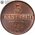 Włochy, Lombardia - Wenecja, 5 centesimi 1852 M