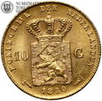 Holandia, 10 guldenów 1880, złoto