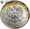 III RP, 100000 złotych 1990, Solidarność