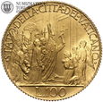 Watykan, Pius XII, 100 lirów 1950, złoto, #WB