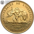 Kongo, 100 franków 1965, Niepodlegość, złoto