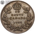 Kanada, 10 centów 1936, #DR