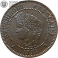 Francja, 2 centimes, 1893 rok