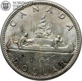 Kanada, 1 dolar 1966, st. 2+/1-