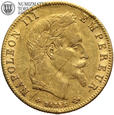 Francja, 5 franków 1863 BB, złoto
