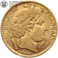 Francja, 10 franków 1851 A, złoto