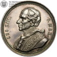 Watykan, medal, Leon XIII, 1887 rok, srebro