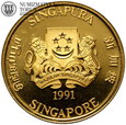 Singapur, 25 dolarów 1991, 1/2 Oz Au 999.9, złoto