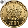 PRL, 2000 złotych 1977, Fryderyk Chopin, złoto