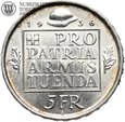 Szwajcaria, 5 franków 1936, fundusz zbrojeniowy
