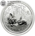 Australia, 50 centów 2011, Rok Królika, 1/2 Oz, Ag999