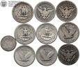 Stany Zjednoczone, zestaw 10 monet, #LA