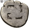 Grecja, Thasos, drachma ok. 500-463 p.n.e., Satyr trzymający Nimfe