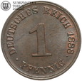 Niemcy, Cesarstwo, 1 pfennig 1888 J, #DR