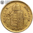 Węgry, 10 franków / 4 forinty 1870, złoto