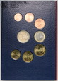 Austria, zestaw 8 monet euro z 2002 roku z medalem, #FR2