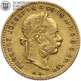 Węgry, 10 franków / 4 forinty 1890, złoto