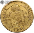 Węgry, 10 franków / 4 forinty 1890, złoto