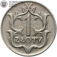II RP, 1 złoty 1929, st 3+