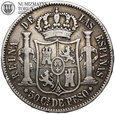 Hiszpania, 50 centimos 1868, st. 3, #DR