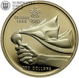 Kanada, 100 dolarów 1988, Calgary, st. L/L-, #MW