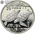 Aruba, 25 florenów 1995, Żółwie Morskie