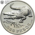Kolumbia, 500 pesos 1978, Krokodyl Orinokański