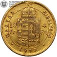Węgry, 10 franków / 4 forinty 1870, złoto