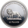 Kongo, 10 franków 2000, Ochrona fauny morskiej, #FR4