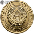 Białoruś, 50 rubli 2006, Bóbr, złoto, st. L, #MW