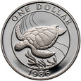 Bermudy, 1 dolar 1986, Żółw