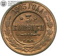 Rosja, Mikołaj II, 3 kopiejki 1903 СПБ ,#S14
